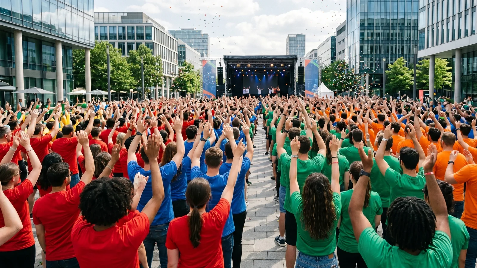 Team building 500 personnes : 12 activités grands groupes qui créent vraiment du lien